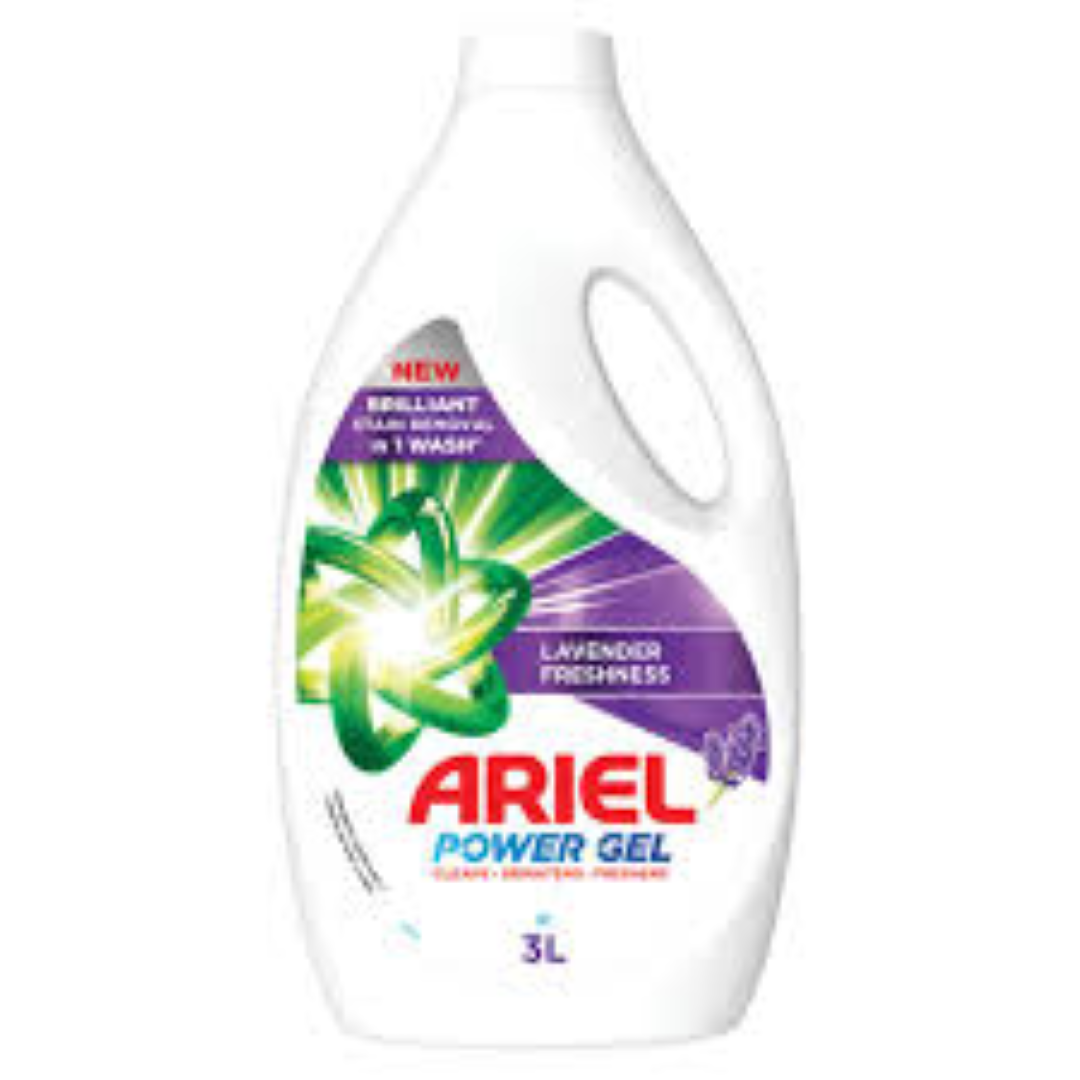 ARIEL POWER GEL LAVENDER AUTO WASH 3LT